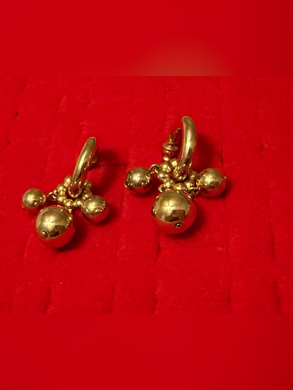 Napier Vintage Gold Drop Cluster Earrings - Women Jewelry
